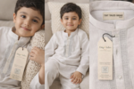 Premium White Cotton Kurta Trouser for Boys – Soft Embroidered Festive Kids Wear - Image 4
