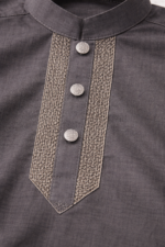 Tiny Tales Wear – Premium Gray Kurta Trouser for Boys | Elegant Festive Kids Outfit - Image 2