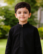 Tiny Tales Wear – Classic Black Kurta Trouser for Boys | Elegant Kids Traditional Outfit - Image 5