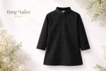 Tiny Tales Wear – Classic Black Kurta Trouser for Boys | Elegant Kids Traditional Outfit - Image 4